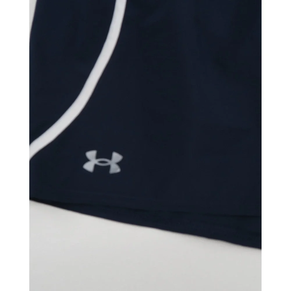 Under Armour HeatGear Navy Blue Running Shorts Womens XL Loose Fit 3 Inch Inseam